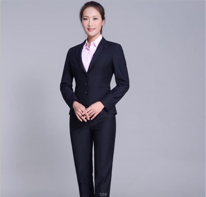 高端项目 女督导冬装 西装 长袖衬衣 裤